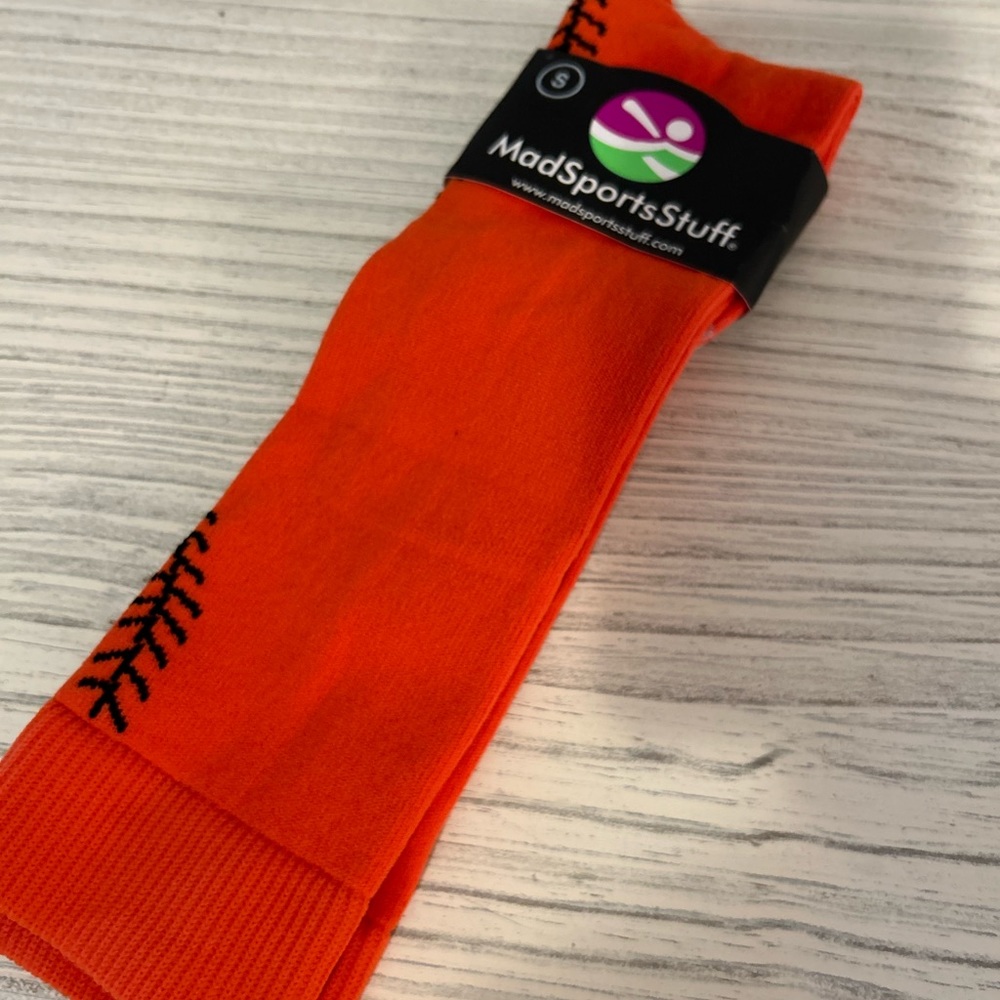 Orange Softball Socks